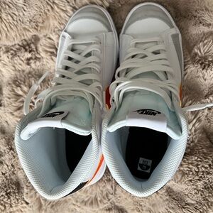 Nike Blazers Youth/Big kids size 7 white & orange